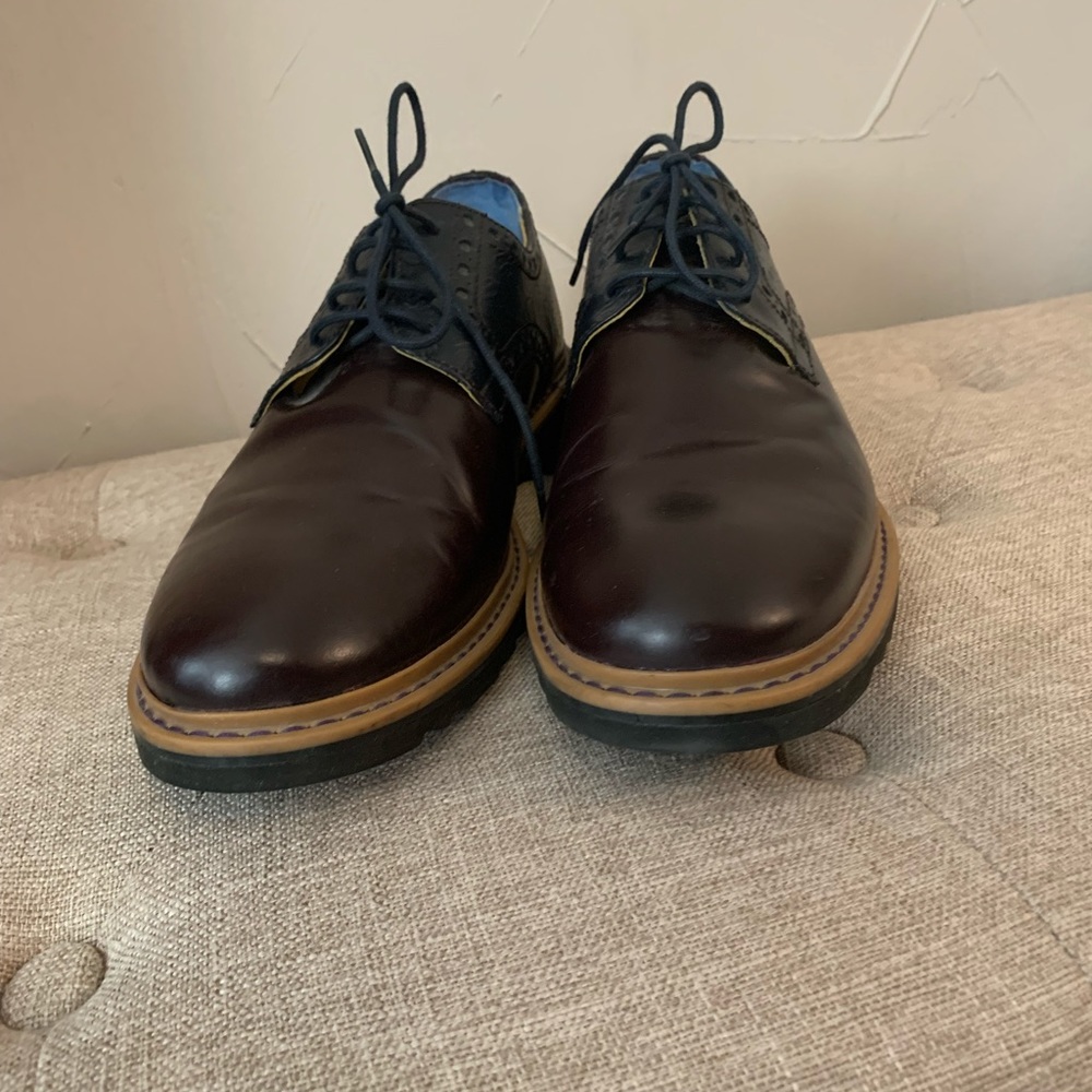 Robert Graham men’s Bethune Box Leather Derby Oxford Dress Shoes 11M - Picture 4 of 9